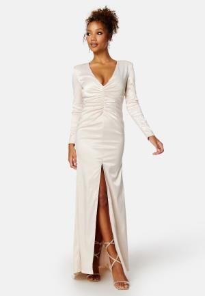 Bubbleroom Occasion Hyntecia Satin Gown Champagne 40