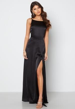 Bubbleroom Occasion Laylani Satin Gown Black 38