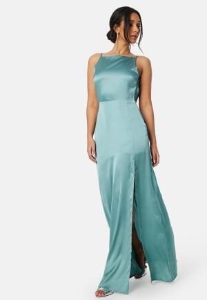 Bubbleroom Occasion Laylani Satin Gown Dark dusty green 42