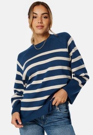 Object Collectors Item Objester LS Knit Top Navy/White XS