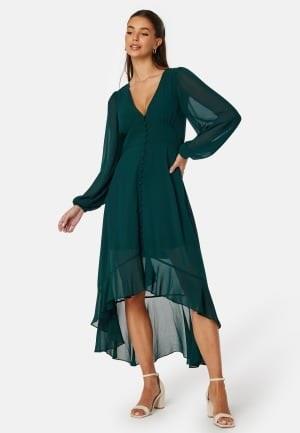 Bubbleroom Occasion Desiree High-Low Dress Dark green 36