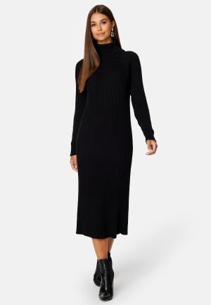 Y.A.S Mavi Knit Midi Rollneck Dress Black XS