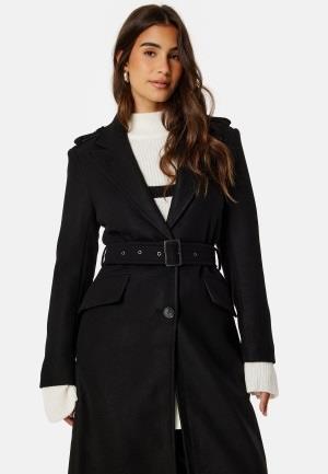 ONLY Sif Filippa Life Belted Coat Black Detail:Solid M