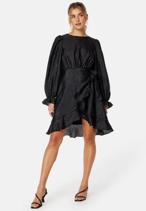 BUBBLEROOM Peg Shimmer Dress Black L