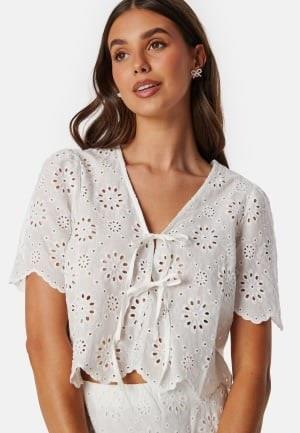 BUBBLEROOM Broderie Anglaise Blouse White XS