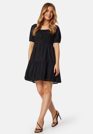 BUBBLEROOM Short Sleeve Cotton Dress Black XL