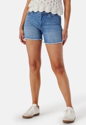 ONLY Onlblush Raw Denim Shorts Ligth Blue Denim S