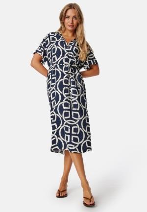 GANT Monogram Print SS Caftan Dark blue 34