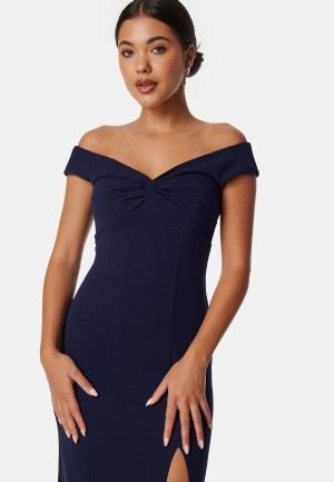 Bubbleroom Occasion Twist Off Shoulder Gown  M