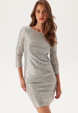 VILA Sparkling 3/4 O-Neck Dress silver M