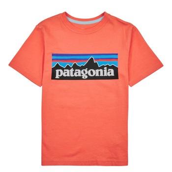 Lyhythihainen t-paita Patagonia  BOYS LOGO T-SHIRT  10 Jahre