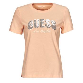 Lyhythihainen t-paita Guess  SEQUINS LOGO TEE  EU S