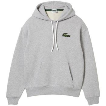 Svetari Lacoste  Unisex Loose Fit Hoodie - Gris  EU XL