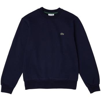 Svetari Lacoste  Organic Brushed Cotton Sweatshirt - Bleu Marine  EU M