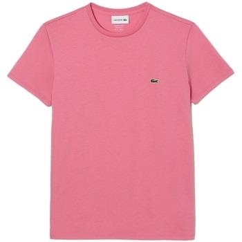 T-paidat & Poolot Lacoste  Pima Cotton T-Shirt - Rose  EU S