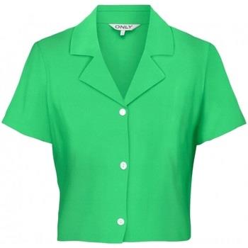 Paita Only  Shirt Caro Linen - Summer Green  EU S