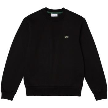 Svetari Lacoste  Organic Brushed Cotton Sweatshirt - Noir  EU L