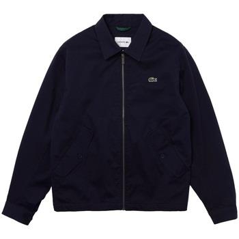 Paksu takki Lacoste  Short Zippered Organic Jacket - Bleu Marine  EU S