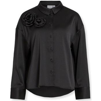 Paita Vila  Medina Rose Shirt L/S - Black  FR 34