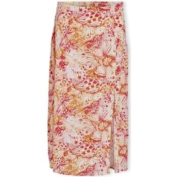 Lyhyt hame Vila  Deniso Fla Skirt - Cloud Dancer/Fla Double  FR 42