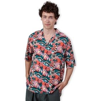 Pitkähihainen paitapusero Brava Fabrics  Yeye Weller Aloha Shirt - Red...
