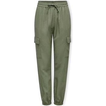 Housut Only  Noos Caro Pull Up Trousers - Oil Green  EU S