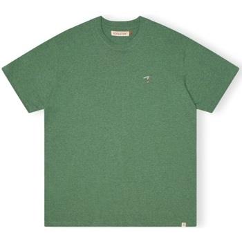 T-paidat & Poolot Revolution  T-Shirt Loose 1366 GIR - Dust Green Mela...