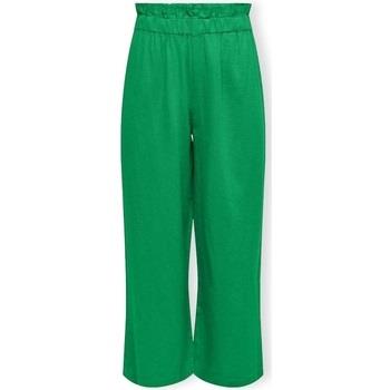 Housut Only  Solvi-Caro Linen Trousers - Green Bee  EU L