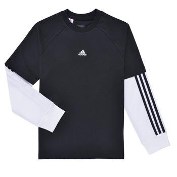 T-paidat pitkillä hihoilla adidas  Street Jam 2-in-1 Long Sleeve Long-...