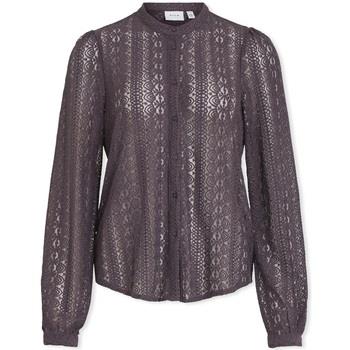 Paita Vila  Noos Chikka Lace Shirt L/S - Plum Perfect  EU S