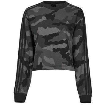 Svetari adidas  Essentials 3-Stripes Camo-Print Cropped Sweatshirt  EU...