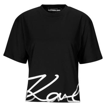 Lyhythihainen t-paita Karl Lagerfeld  KARL SIGNATURE HEM T-SHIRT  EU S