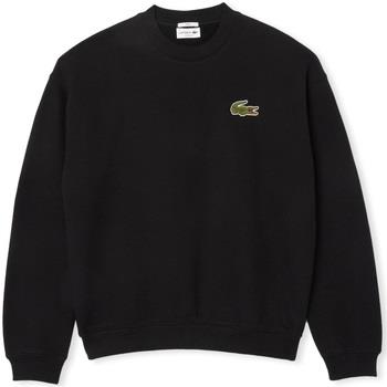 Svetari Lacoste  Loose Fit Badge Accent Sweatshirt - Noir  EU S