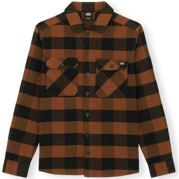 Pitkähihainen paitapusero Dickies  New Sacramento Shirt - Toffee  EU S