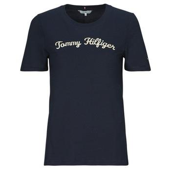 Lyhythihainen t-paita Tommy Hilfiger  REG SCRIPT C-NK SS  EU S