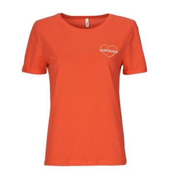 Lyhythihainen t-paita Only  ONLBEATE LIFE S/S HEART TOP CS JRS  EU S