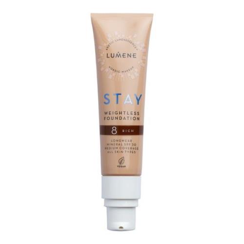 Lumene Stay Weightless Foundation SPF30 8 Rich - 30 ml