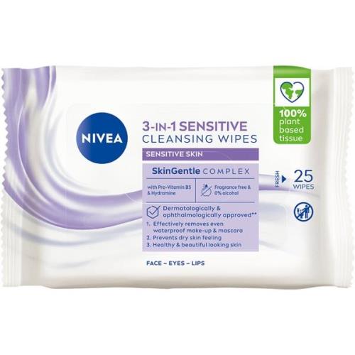 Nivea Sensitive Cleansing Wipes 25 Pcs