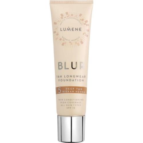 Lumene Blur 16H Longwear Foundation SPF15 5 Deep Tan - 30 ml