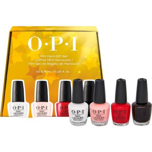 OPI Holiday Collection Mini Mani Gift Set Nail Lacquer 4pc Mini Pack -...