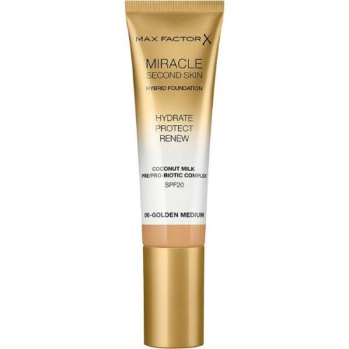 Max Factor Miracle Second Skin Hybrid Foundation 006 Gold Medium