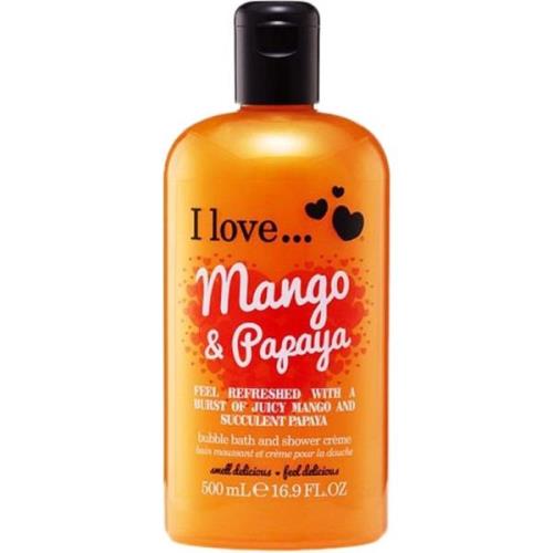 I love… Mango & Papaya Bubble Bath & Shower Créme - 500 ml