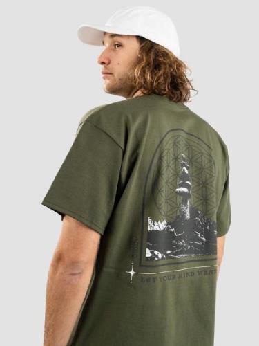 Dravus Mind Wander T-paita vihreä