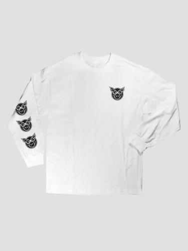 Pig Wheels Multi Pitkähihainen T-paita valkoinen