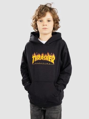 Thrasher Flame Kids Huppari musta