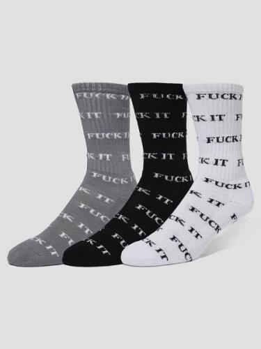 HUF Fuck It 3 Pack Socks kuviotu