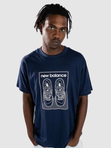 New Balance Relaxed 550 T-paita sininen