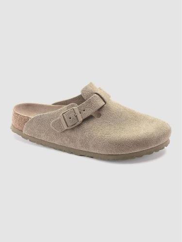 Birkenstock Boston Suede Leather Sandaalit ruskea