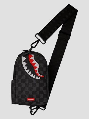 Sprayground Drip Check Shark Lompakko musta