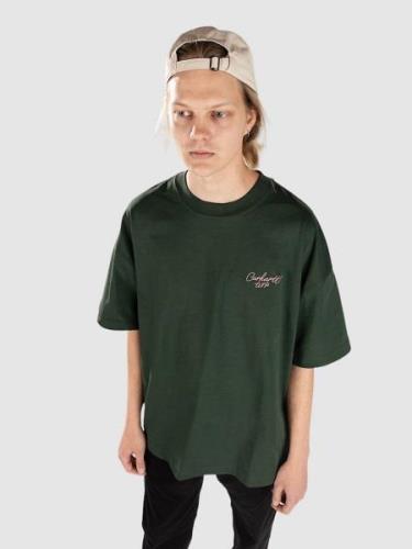 Carhartt WIP Signature Script T-paita vihreä